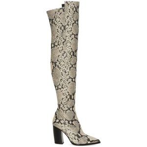 over knee boots snake